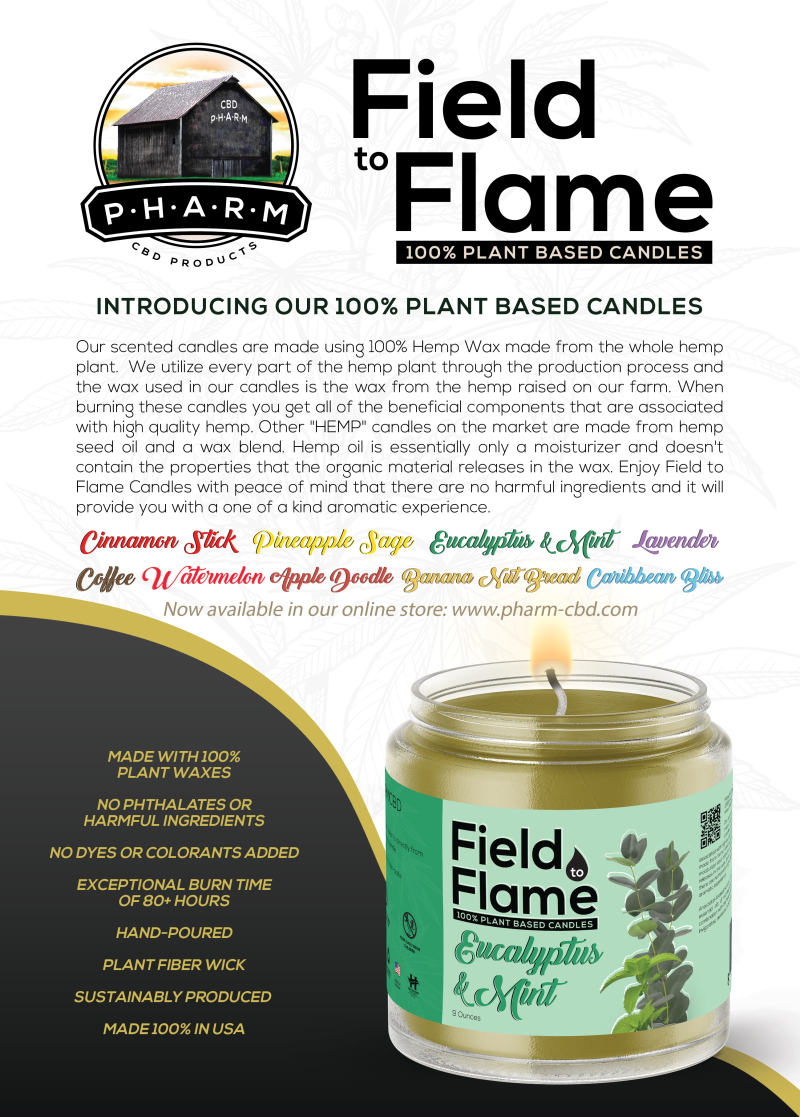 PlantBased Candles P•H•A•R•M CBD