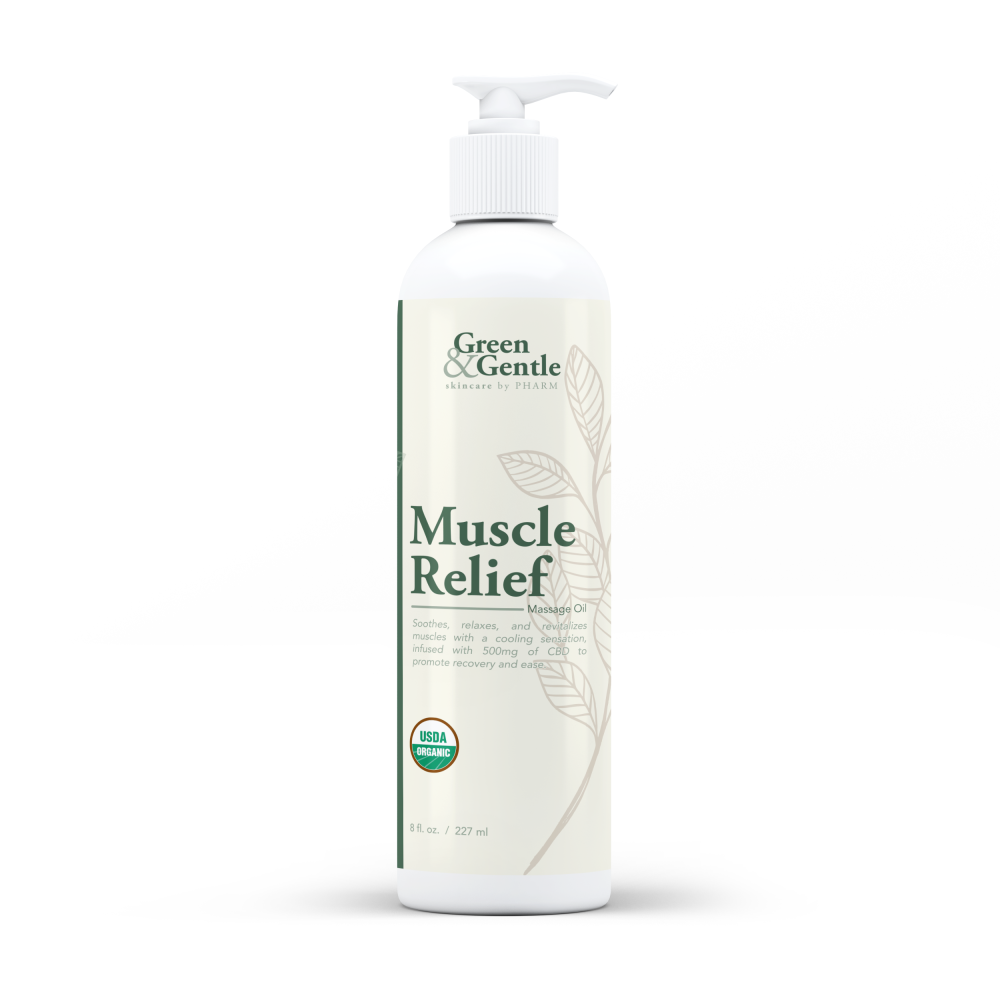 Green & Gentle CBD Muscle Relief Oil