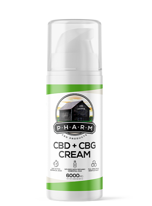 Extra Strength 6000 mg CBD + CBG Cream (no Menthol) - P•H•A•R•M CBD